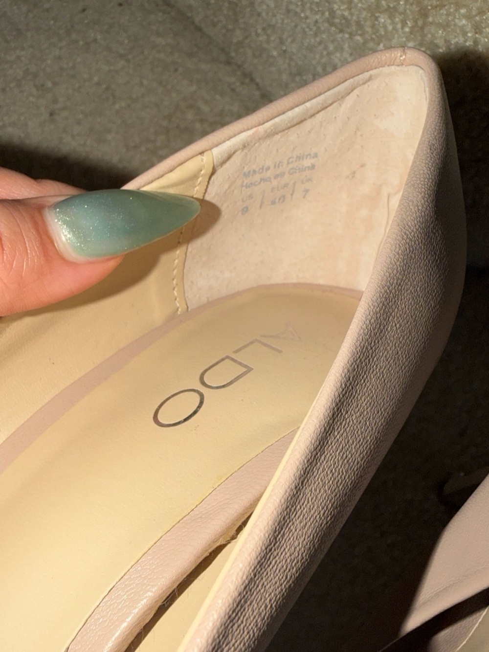 Aldo Crystal-Embellished Blush High Heel Pumps - Picture 3 of 6